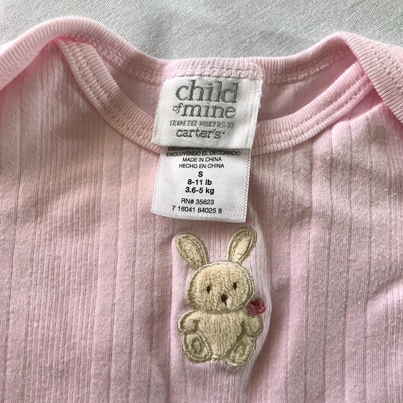 Newborn 0-3 mo Pink & Yellow Onsies-Lot of 6 - Picture 3 of 8